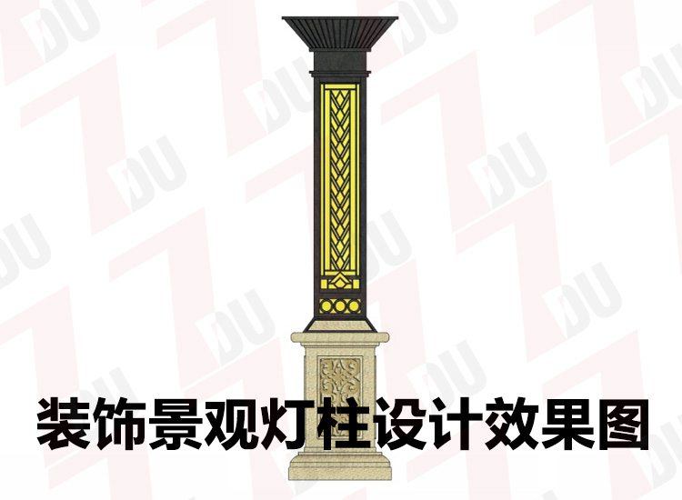 恒大地产楼板园林麻豆啪啪啪视频柱设计效果图